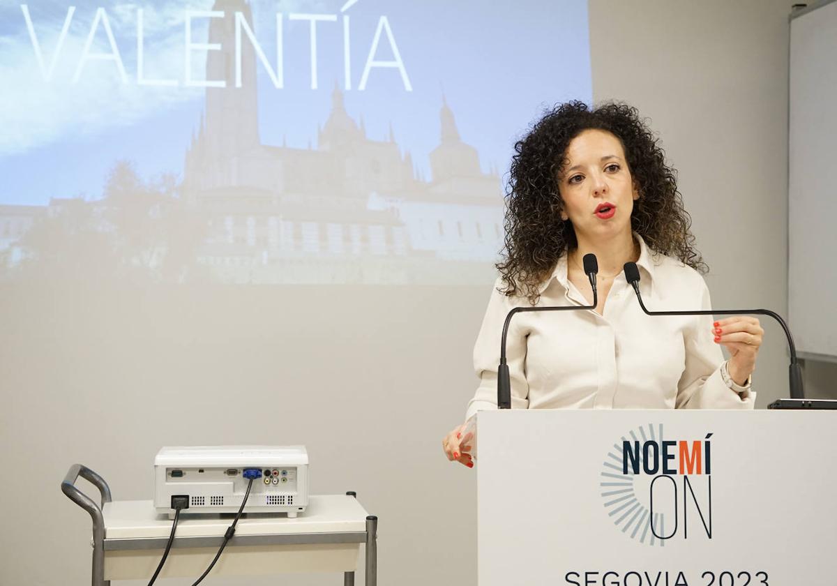 Noemí Otero, candidata de Cs a la Alcaldía de Segovia.