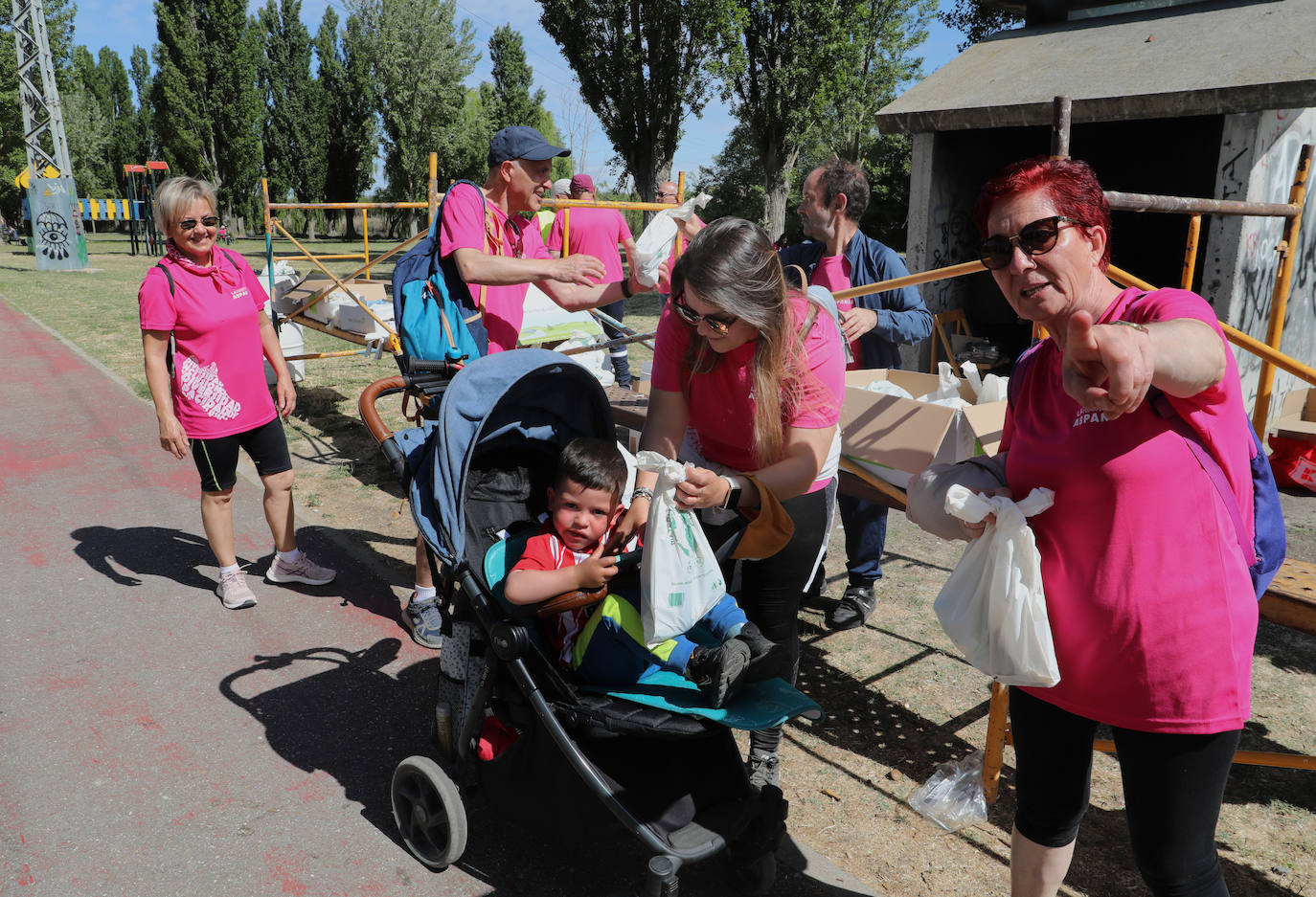 Más de mil palentinos se unen a la marcha de Aspanis