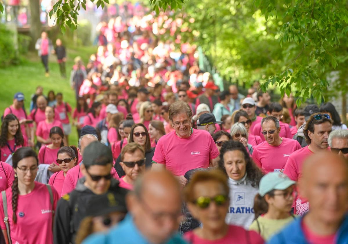 Algunos participantes en el parque Rivera de Castilla.