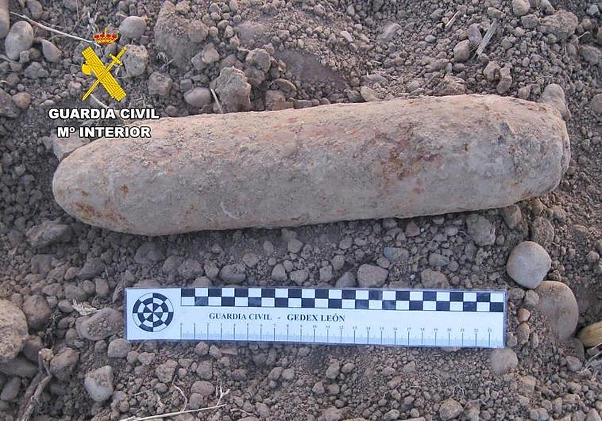 Bomba de aviación utilizada durante la Guerra Civil.