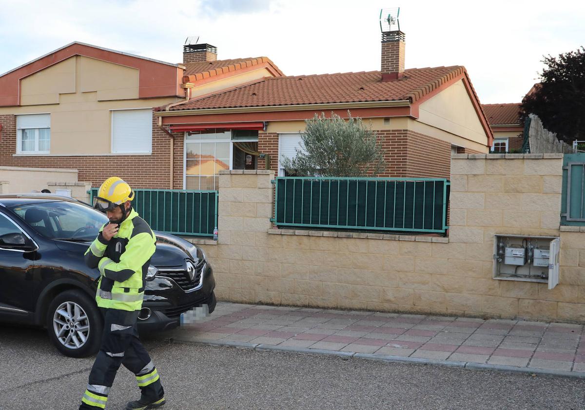 Vivienda de Magaz de Pisuerga donde fueron hallados muertos el hombre de 75 años y la mujer de 66.