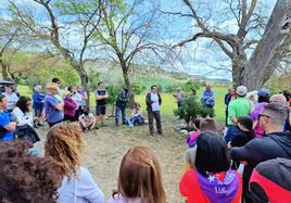 Taller de botánica durante la jornada de 'Exaltación de las lilas'.