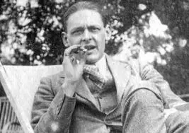 Eliot retratado en 1923 por Lady Ottoline Morrell.