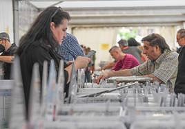 Feria del Disco de Valladolid en la Plaza Portugalete.