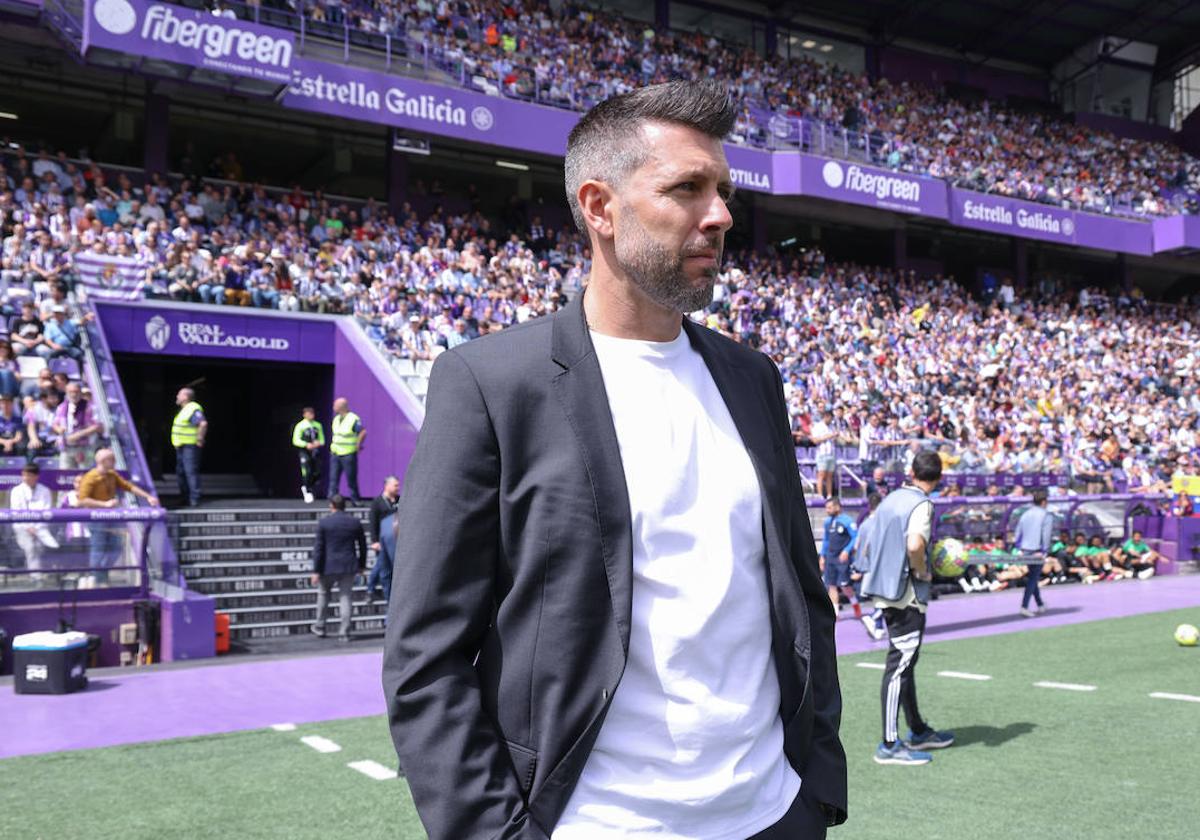 Paulo Pezzolano, en el estadio José Zorrilla.