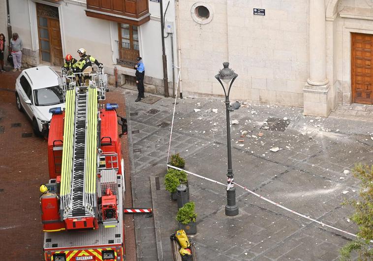 La zona quedó balizada tras la descarga del rayo.