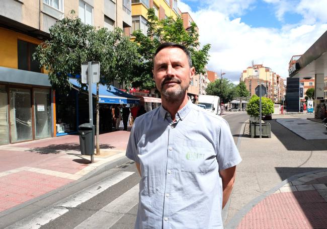 Óscar Cuéllar, representante de la asociación de comerciantes de Delicias.