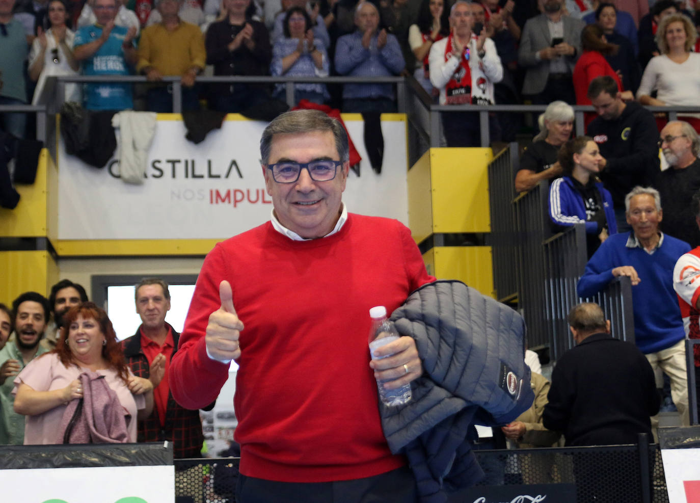 Celebración del ascenso navero a Asobal