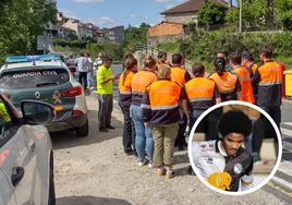 Voluntarios de Protección Civil de Ourense, en la búsqueda de Mitogo.