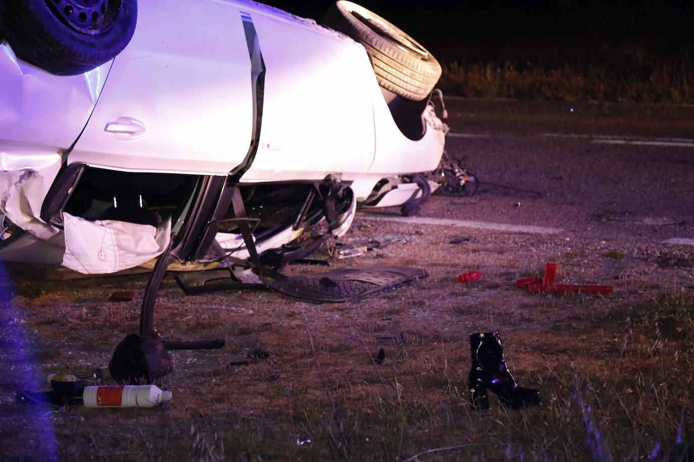 Dos jóvenes heridas en un grave accidente de tráfico en Cuéllar