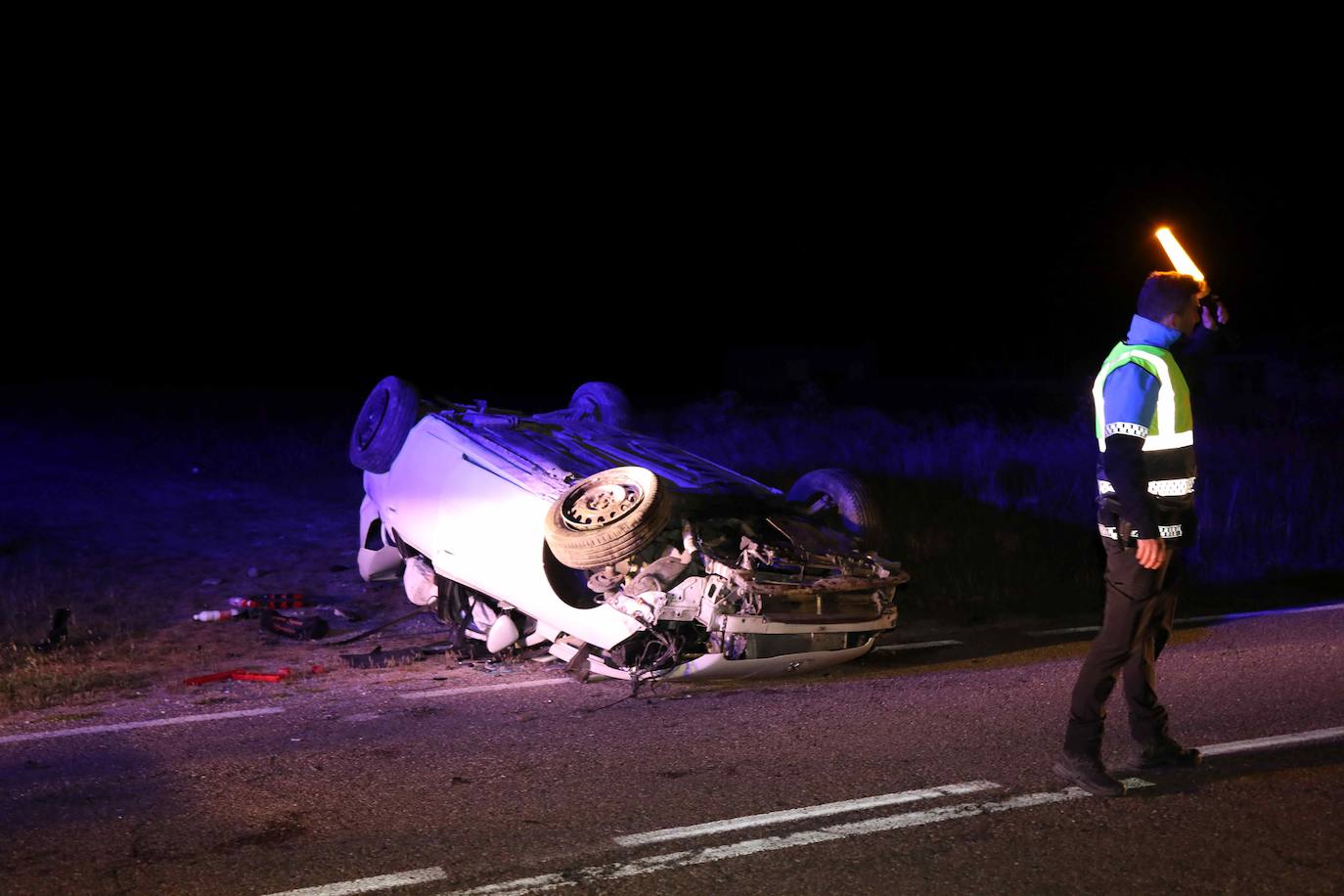 Dos jóvenes heridas en un grave accidente de tráfico en Cuéllar