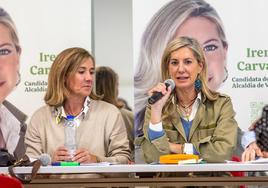 Irene Carvajal interviene en el acto celebrado en el Centro Cívico Zona Esgueva.