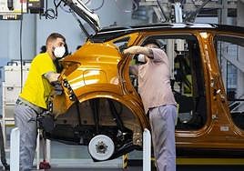 Línea de montaje del Renault Captur.