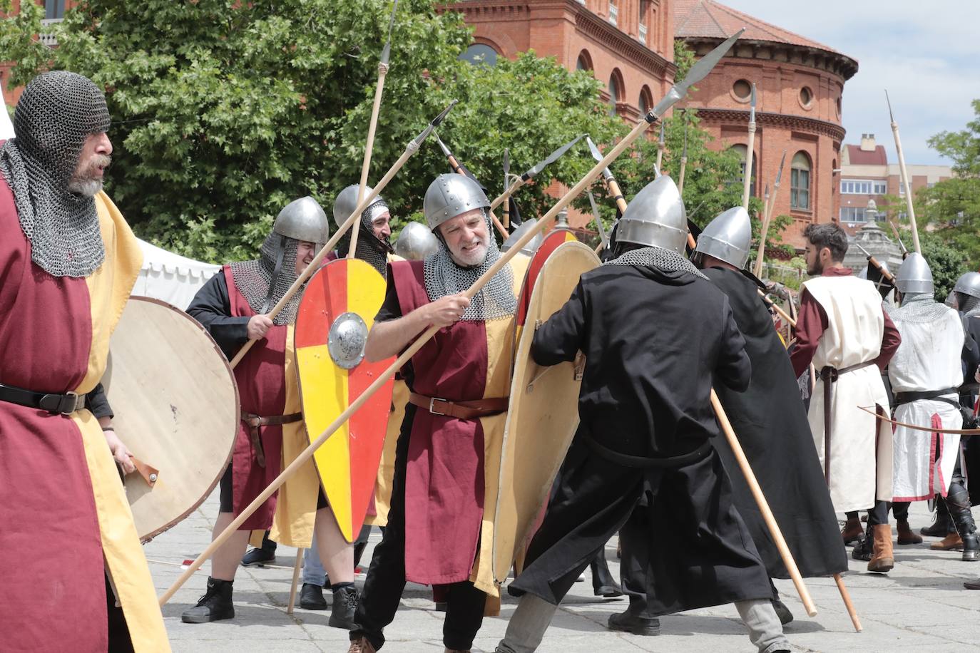 Recreación de la batalla del Lobregal en Valladolid