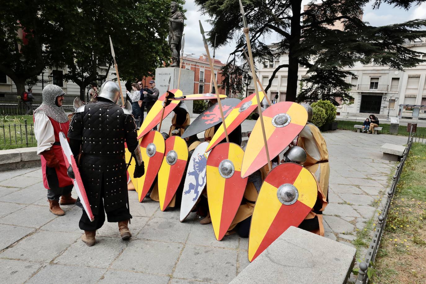 Recreación de la batalla del Lobregal en Valladolid