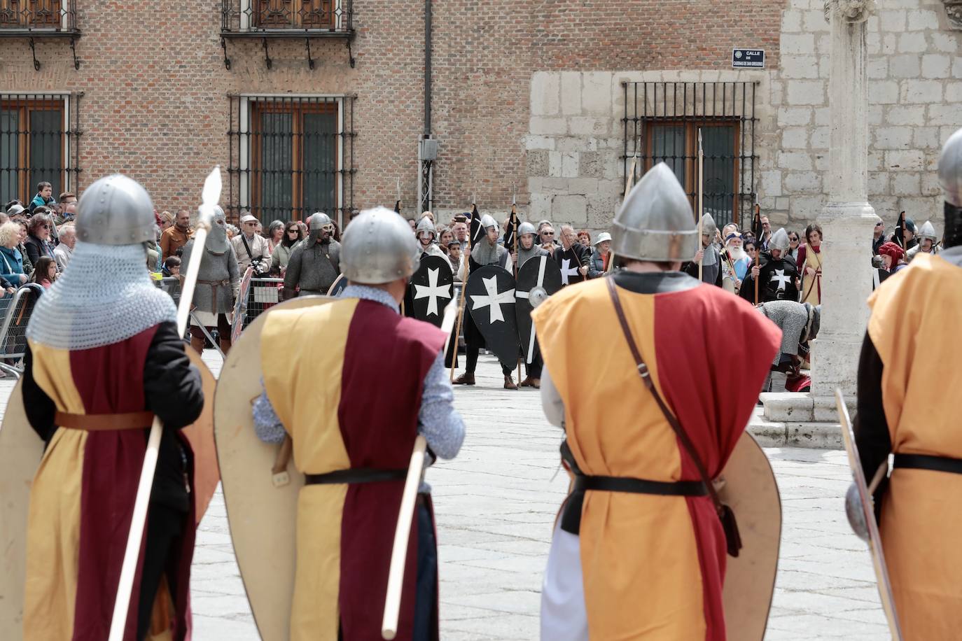 Recreación de la batalla del Lobregal en Valladolid