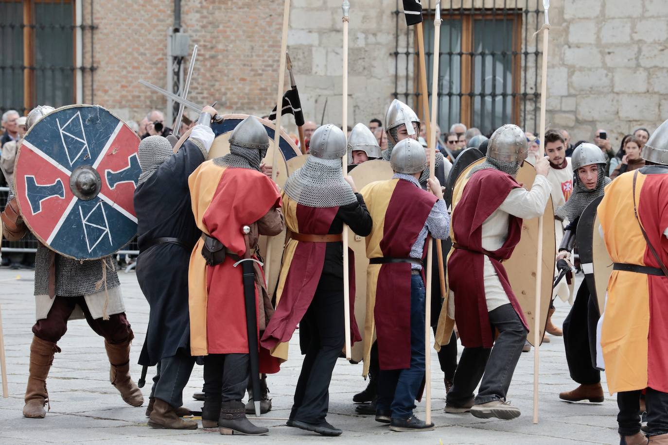 Recreación de la batalla del Lobregal en Valladolid