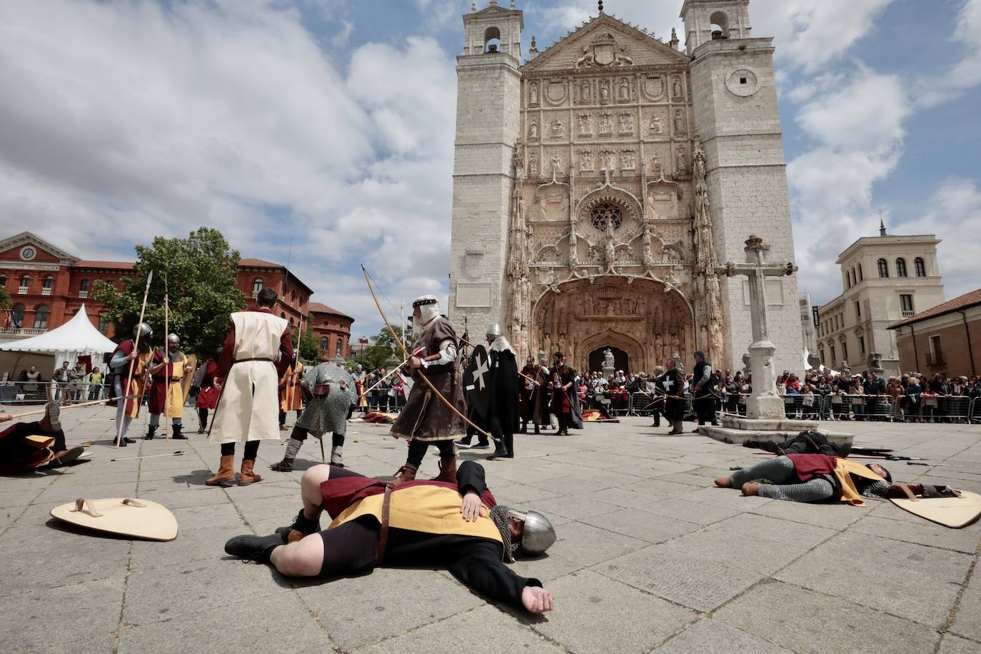 Recreación de la batalla del Lobregal en Valladolid