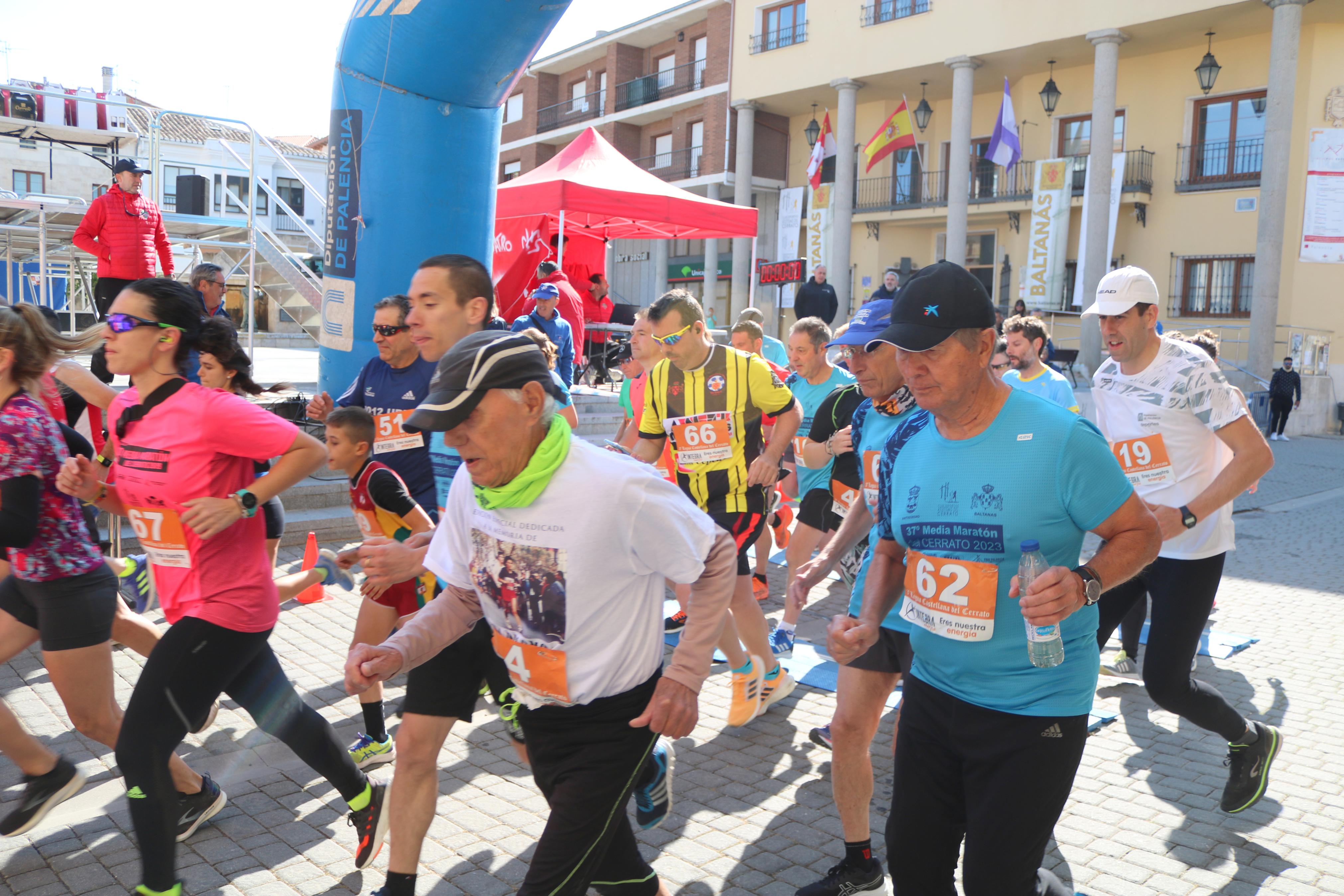 Pablo Marcos y Alicia Diago, vencedores de la IV Legua Castellana del Cerrato