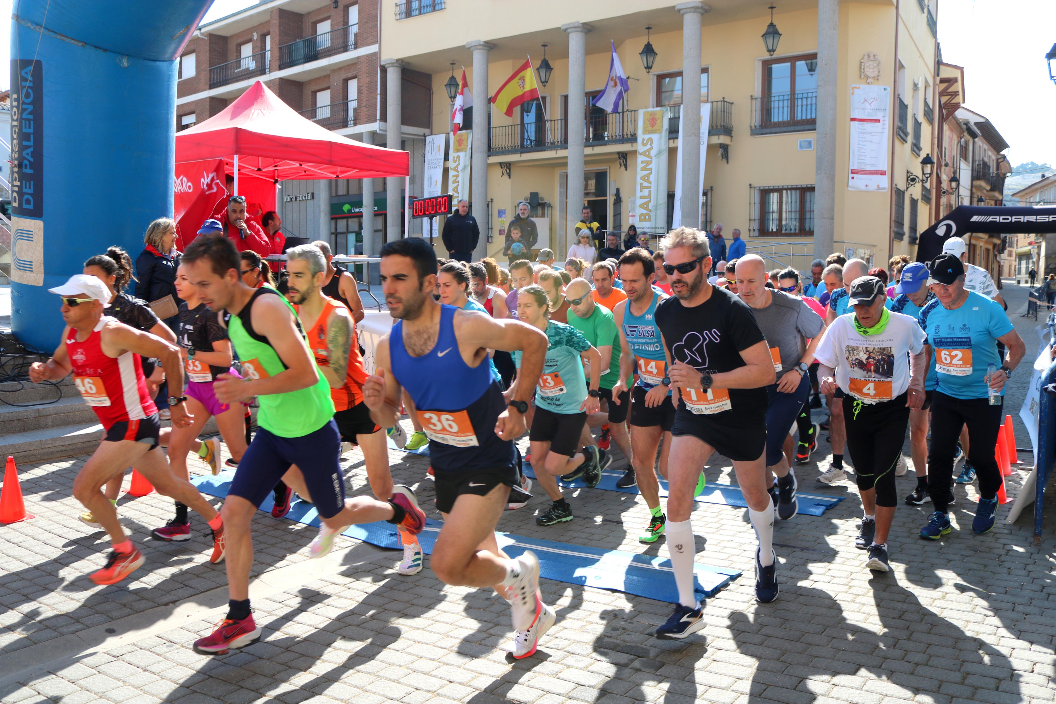 Pablo Marcos y Alicia Diago, vencedores de la IV Legua Castellana del Cerrato