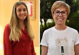 Elisabet Lázaro (PP) y Marisa Delgado (PSOE).