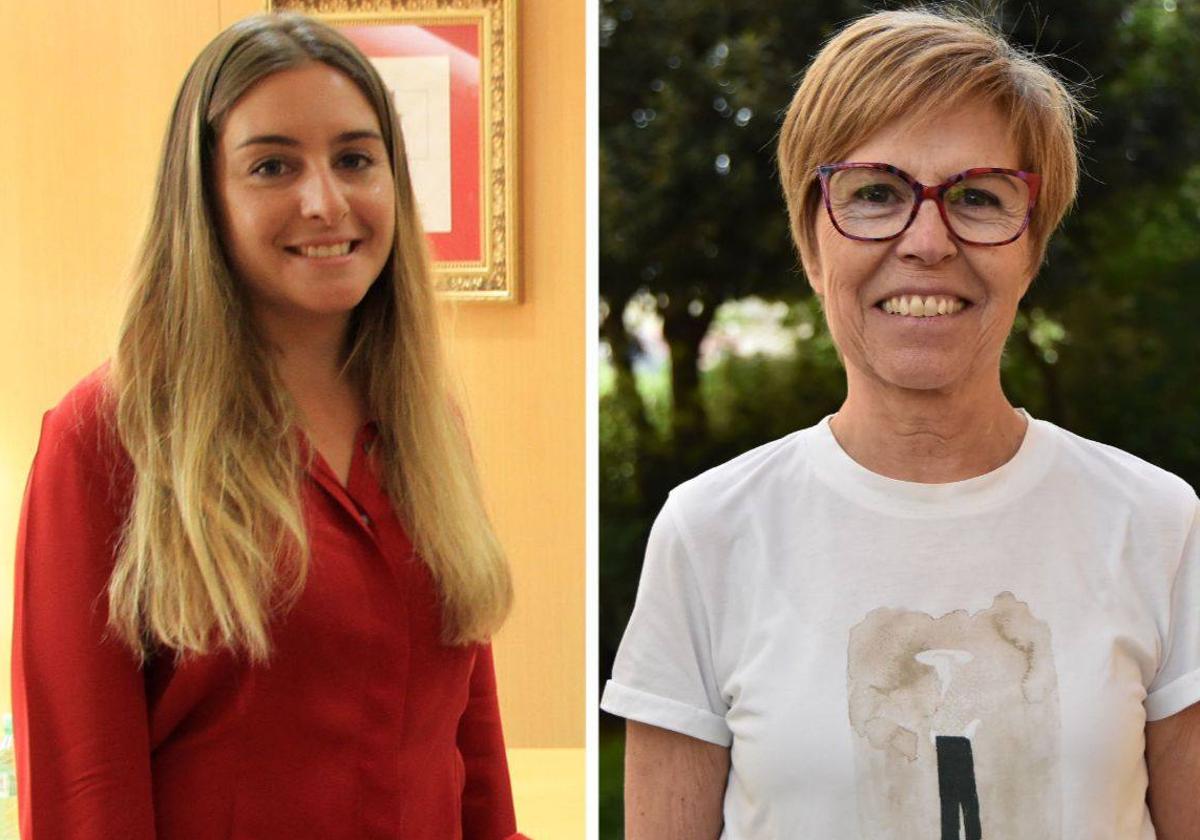 Elisabet Lázaro (PP) y Marisa Delgado (PSOE).