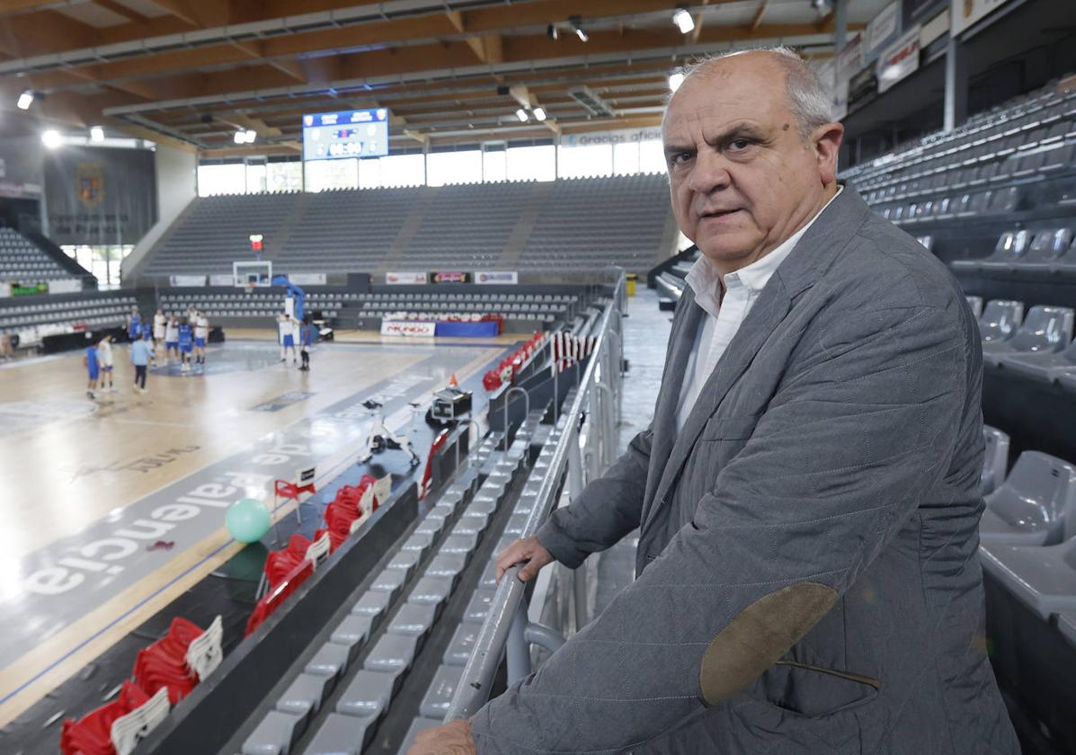 Gonzalo Ibáñez, en el Pabellón Municipal de Deportes de Palencia.