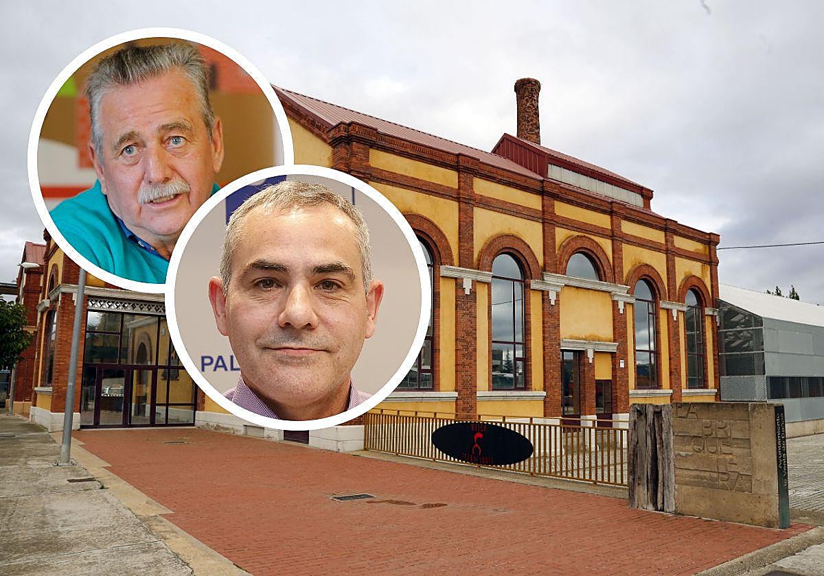 Imagen de La Briquetera con detalle de los candidatos del PSOE, José María López Acero, y del PP, Luis Majón.