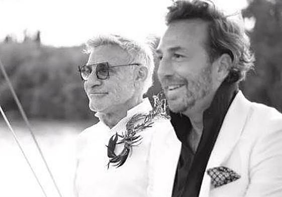 Joaquín Torres y Raúl Prieto, el día de su boda.