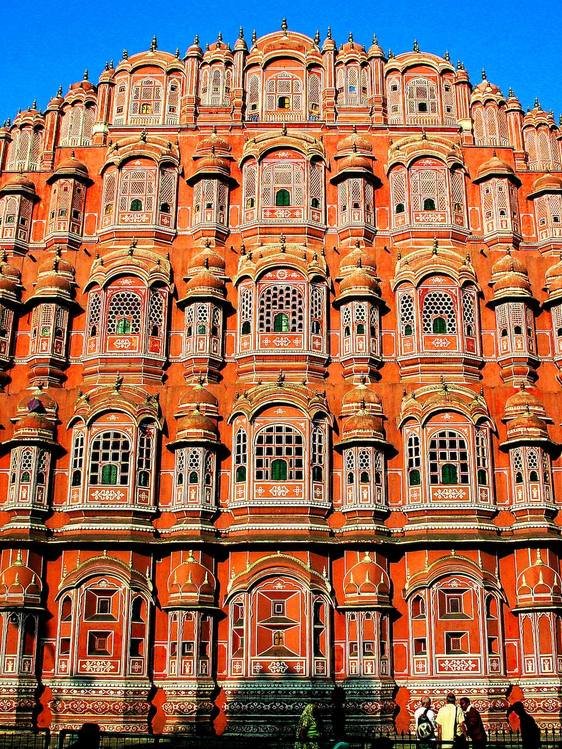 El Palacio de los Vientos, en la ciudad rosa, Jaipur.