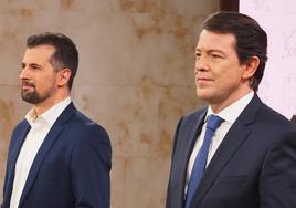 Tudanca y Mañueco, en su última confrontación electoral en 2022.