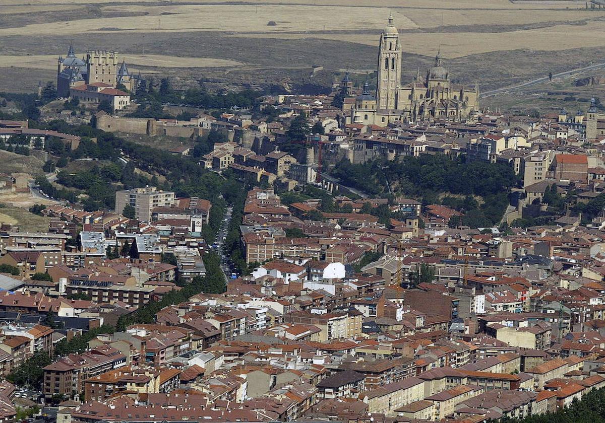 Vista panorámica de Segovia.