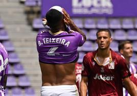 La decepción de los jugadores del Real Valladolid Promesas