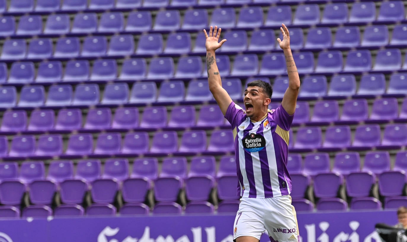 La decepción de los jugadores del Real Valladolid Promesas