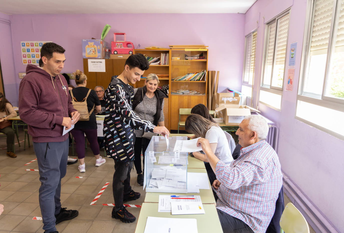 Ambiente de la jornada electoral en Valladolid