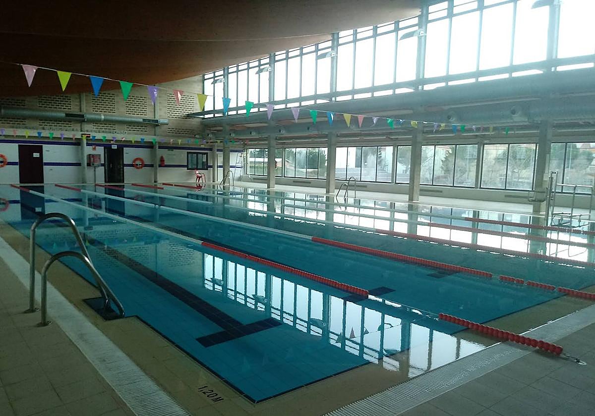 Vista de la piscina cubierta ubicada en el Real Sitio de San Ildefonso.