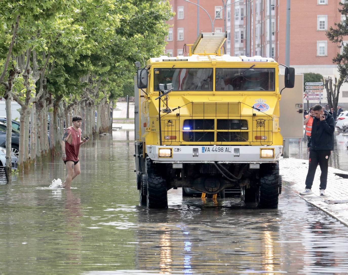 La inundación en Laguna de Duero, en imágenes