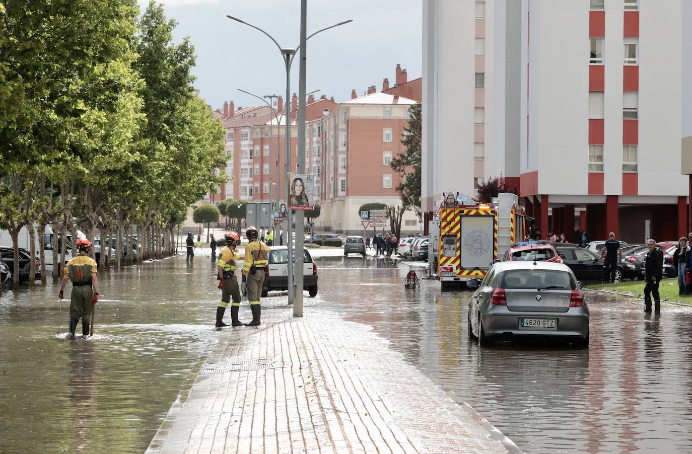 La inundación en Laguna de Duero, en imágenes