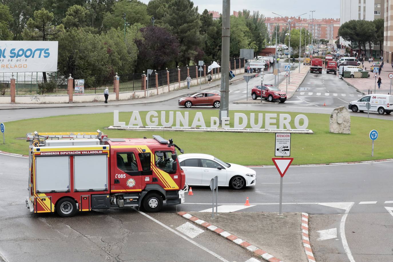 La inundación en Laguna de Duero, en imágenes