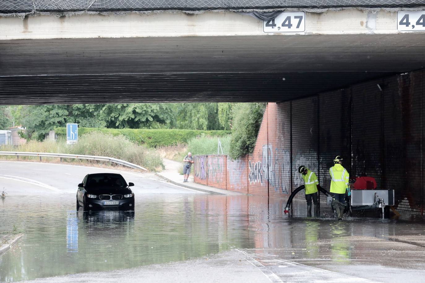 La inundación en Laguna de Duero, en imágenes