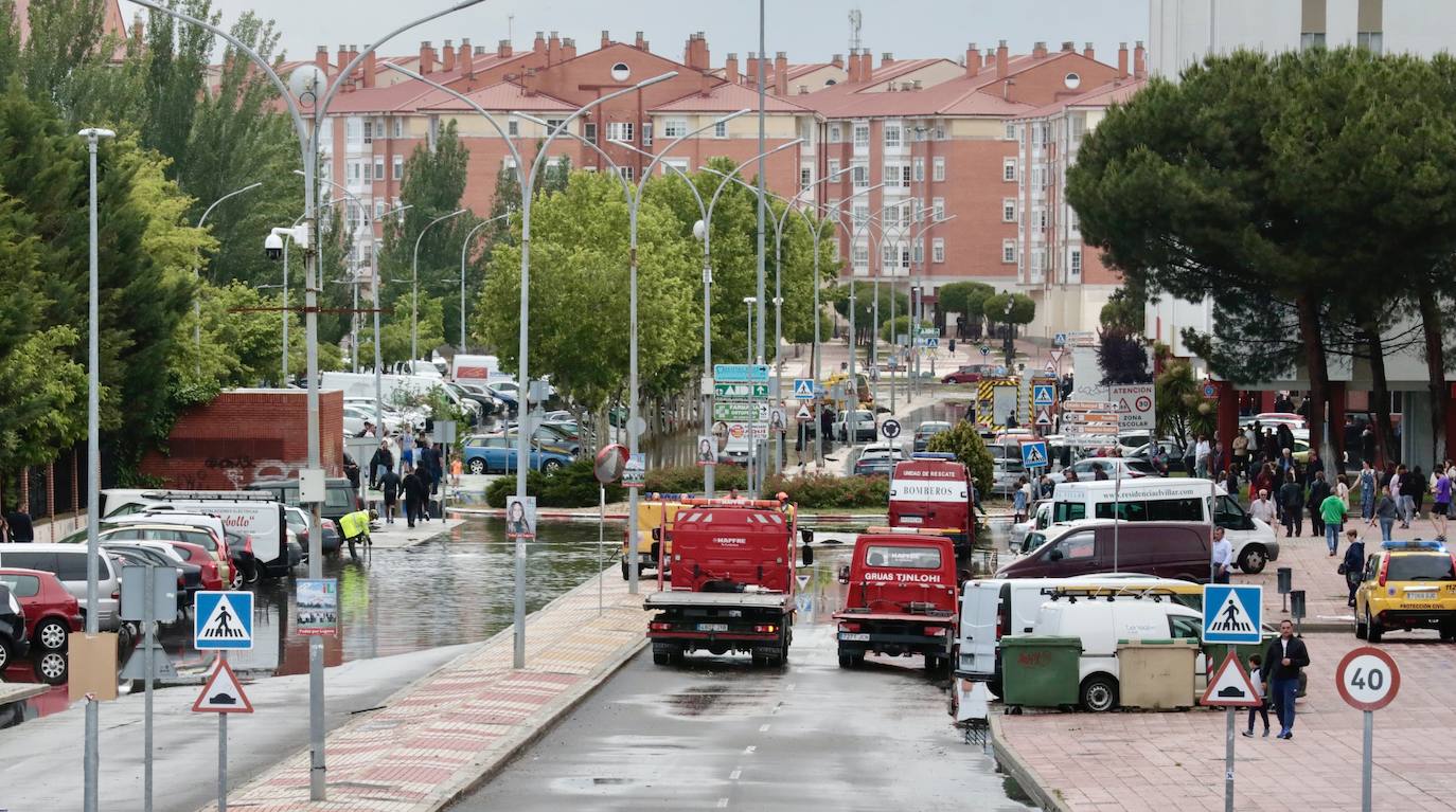 La inundación en Laguna de Duero, en imágenes