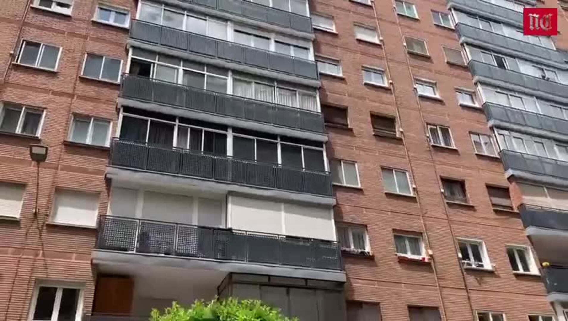 Arde una terraza en el centro de Valladolid