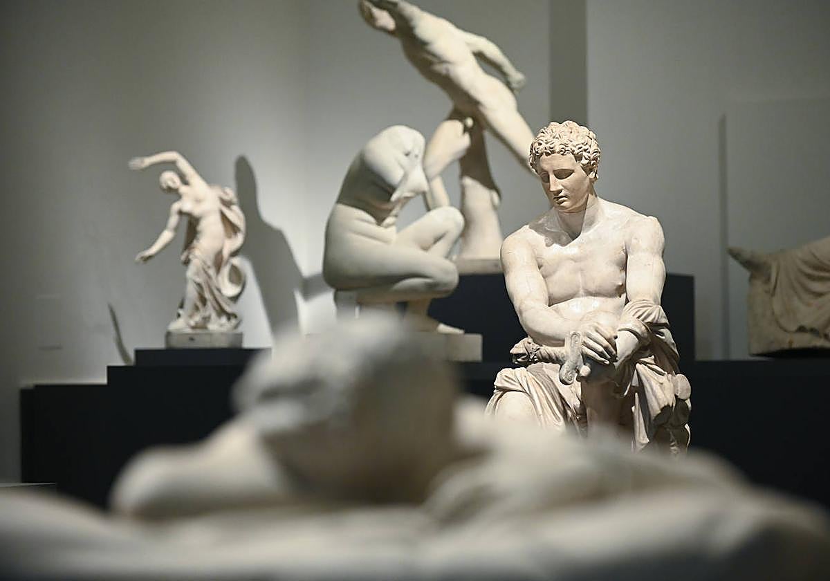 Esculturas en la Casa del Sol, uno de los edificios del Museo Nacional de Escultura.