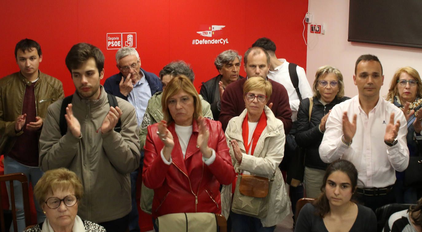 Noche electoral en las sedes de los partidos en Segovia