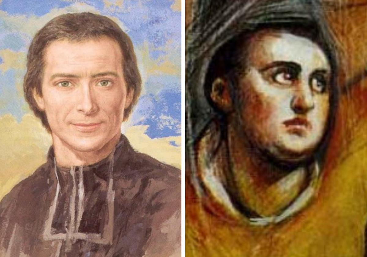 San Marcelino de Champagnat y San Alejandro de Fiésole.