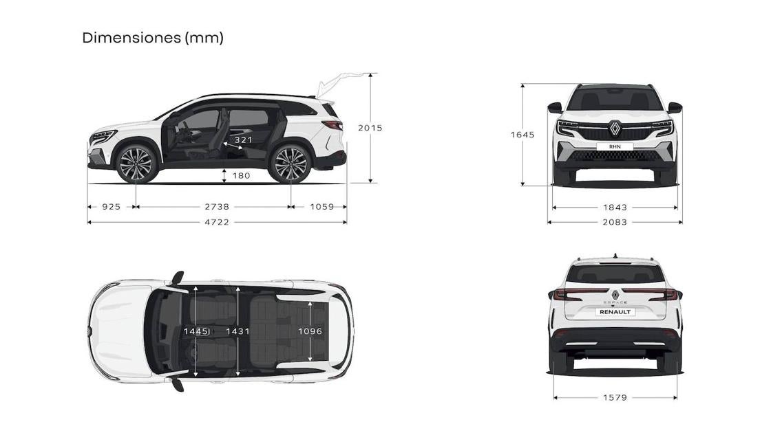 Renault Espace: motor híbrido y equipamiento multimedia integral