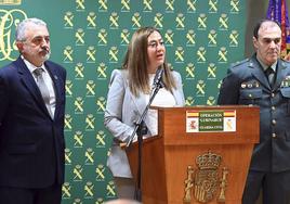 Virginia Barcones, este miércoles en Burgos, donde ha anunciado que el Gobierno está en contacto con los dueños de Siro.