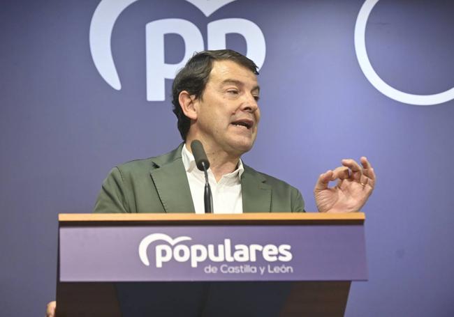 Mañueco se dirige a los cargos del PP en la junta directiva del partido que valoró los resultados del domingo en Castilla y León.