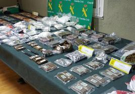 Droga incautada por la Guardia Civil de Burgos.