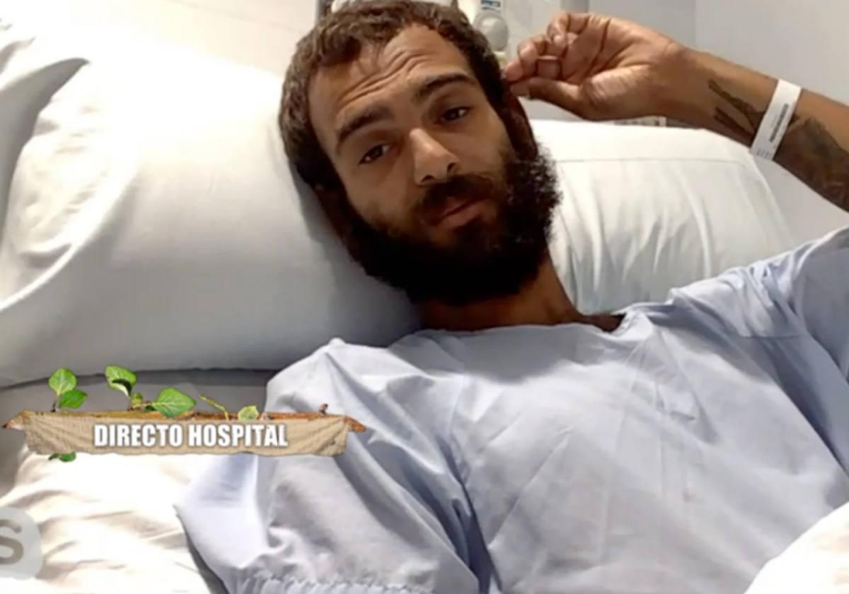 Manuel Cortés, en el hospital donde está ingresado.